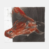 vriendelijk paard fleece deken (Voorkant (Horizontaal))