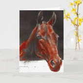 vriendelijk paard kaart (Gele Bloem)