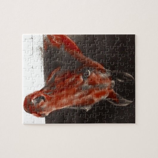 vriendelijk paard legpuzzel (Horizontaal)