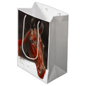 vriendelijk paard medium cadeauzakje (Voorkant Gekanteld)