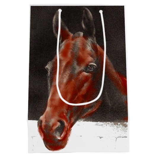 vriendelijk paard medium cadeauzakje (Achterkant)