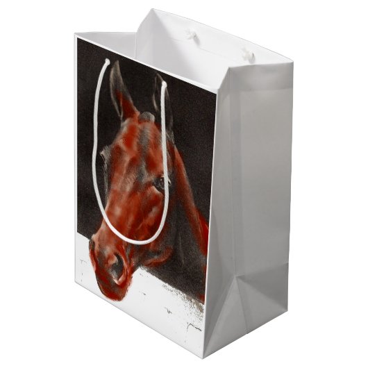 vriendelijk paard medium cadeauzakje (Achterkant Gekanteld)