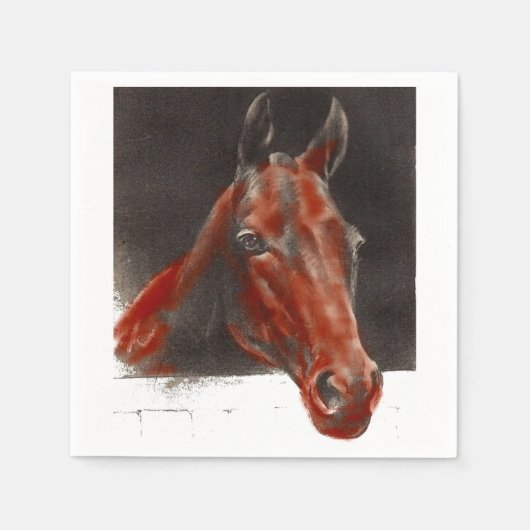 vriendelijk paard servet (Voorkant)