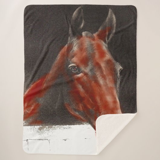 vriendelijk paard sherpa deken (Voorkant)