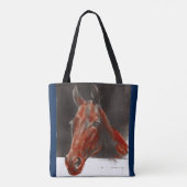 vriendelijk paard tote bag (Achterkant)