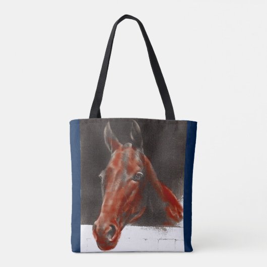 vriendelijk paard tote bag (Achterkant)