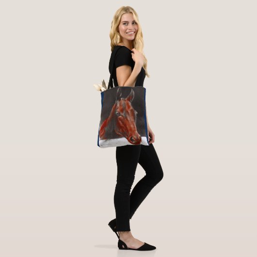 vriendelijk paard tote bag (Op model)