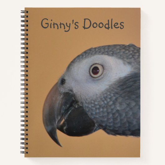 Vriendelijk Parrot Sketchbook Notitieboek (Voorkant)