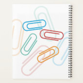 Vriendelijk potlood terug naar school ontwerp. planner (Achterkant)