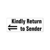 "Vriendelijk Retour Afzender" & Pijl Stempel (Afrduk)