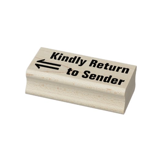 "Vriendelijk Retour Afzender" & Pijl Stempel (Stempel)