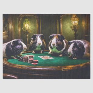 Vriendelijk spel, cavia's spelen poker tissuepapier