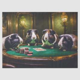 Vriendelijk spel, Guinese biggetjes die poker spel Tissuepapier