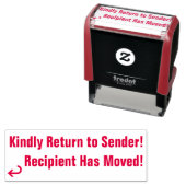 "Vriendelijk terug naar afzender", "Ontvanger is v Zelfinktende Stempel (In situ)