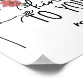 Vriendelijk voor je geest Kleurrijke Bloem Mental Poster (Hoek)