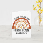 Vriendelijk voor je geest Leopard Rainbow Mental H Kaart (Gele Bloem)