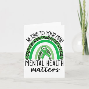 Vriendelijk voor je geest Leopard Rainbow Mental H Kaart
