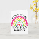 Vriendelijk voor je geest Leopard Rainbow Mental H Kaart (Gele Bloem)