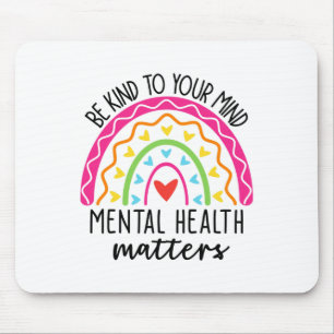 Vriendelijk voor je geest Leopard Rainbow Mental H Muismat