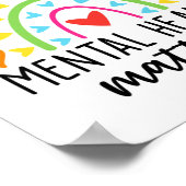 Vriendelijk voor je geest Leopard Rainbow Mental H Poster (Hoek)