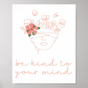 Vriendelijk voor je geestelijke gezondheid Problem Poster