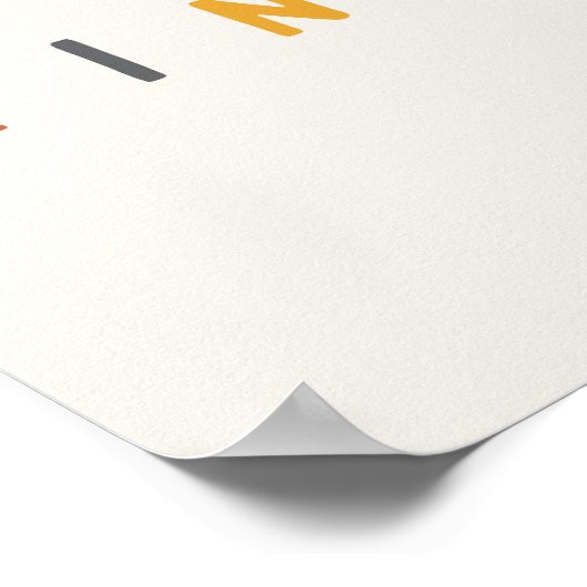 vriendelijk zijn. Poster en Prints (Hoek)