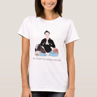 vriendelijk zijn voor iedereen t-shirt
