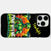Vriendelijke aliens verkennen kosmische avonturen Case-Mate iPhone case (Achterkant (horizontaal))