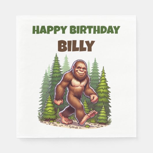 Vriendelijke Bigfoot Servet (Voorkant)