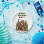 Vriendelijke Bigfoot Verjaardag Papieren Bordje (Feest)