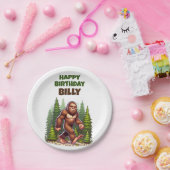 Vriendelijke Bigfoot Verjaardag Papieren Bordje (Feest)