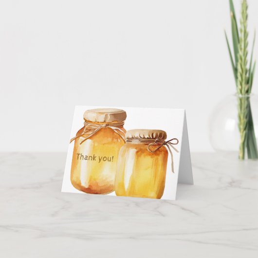 Vriendelijke Bij Bedankkaart (Voorkant)