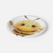 Vriendelijke Bijen Borden Papieren Bordje (Gekanteld)