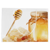 Vriendelijke Bijen Gift Bag Groot Cadeauzakje (Achterkant)