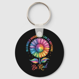 Vriendelijke Bloem Regenboog Lgbtq Trans Biual Hom Sleutelhanger