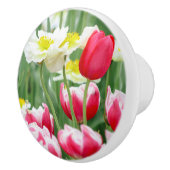 Vriendelijke bloemen keramische knop (Rechts)