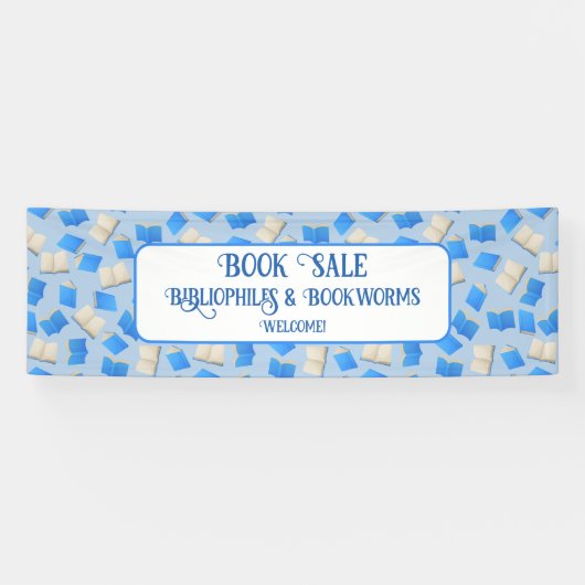 Vriendelijke boekenverkoop spandoek (Horizontaal)