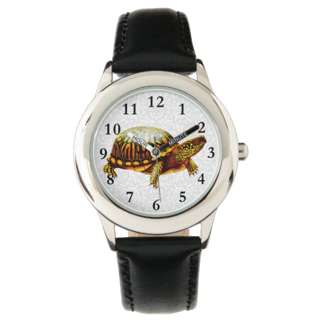 Vriendelijke Box Turtle Kinder horloge (Voorkant)