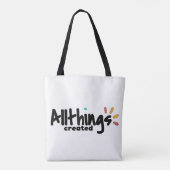 Vriendelijke Bubbel Tote Bag (Achterkant)