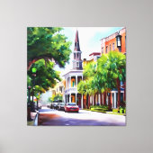 Vriendelijke buren canvas afdruk (Voorkant)