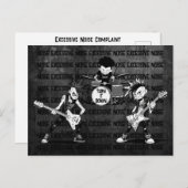 Vriendelijke buurman memo Overmatige ruis klacht Briefkaart (Voorkant / Achterkant)