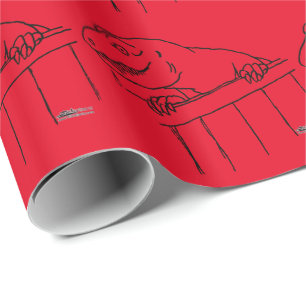 Vriendelijke buurt Dinosaur Cadeaupapier