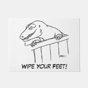 Vriendelijke buurt Dinosaur Deurmat