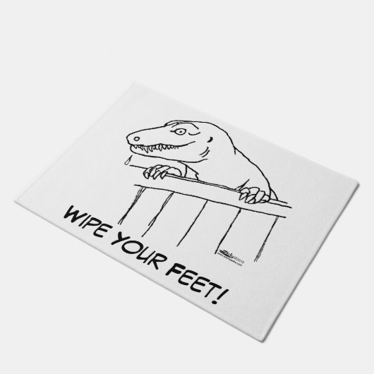 Vriendelijke buurt Dinosaur Deurmat (Schuin)