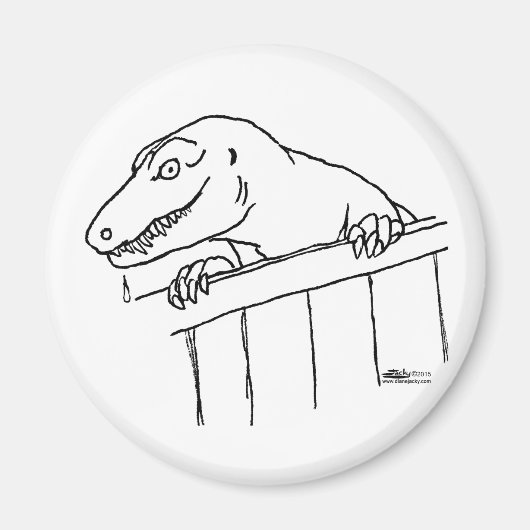 Vriendelijke buurt Dinosaur Magneet (Voorkant)