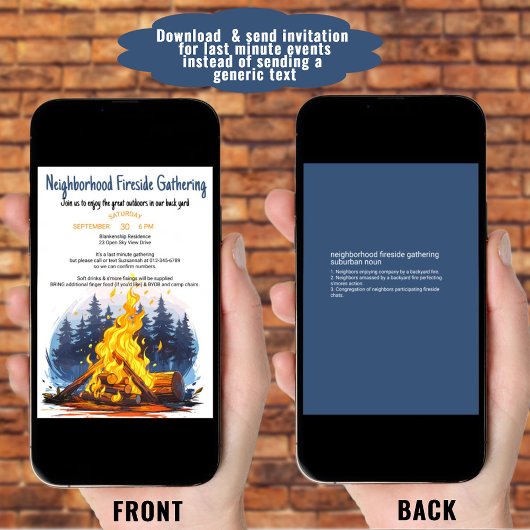 Vriendelijke buurt Fireside Gathering Kaart