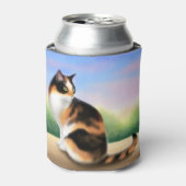 Vriendelijke Calico Cat Koelbox Blikjeskoeler (Blikje Voorkant)