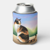 Vriendelijke Calico Cat Koelbox Blikjeskoeler (Blikje Achterkant)