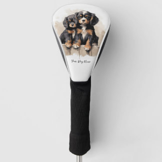 Vriendelijke Cavalier Koning Charles Spaniel Puppy Golfheadcover