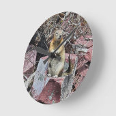 Vriendelijke Chipmunk Ronde Klok (Hoek)